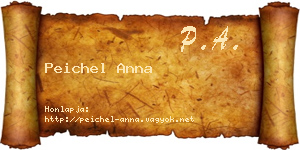 Peichel Anna névjegykártya